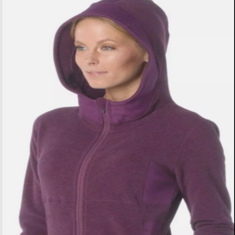 Prana Drea Zip Fleece Jacket Hoodie Purple, Size Small -- Cozy, great gift!